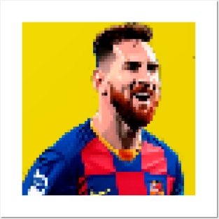 Messi pixel Posters and Art